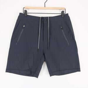 Mack Weldon Hybrid Shorts Mens S Navy Blue Perforated Stretch Board Swim